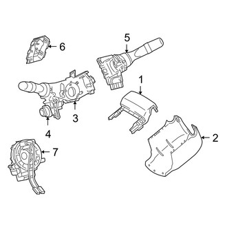 Lexus OE - Steering Column - Shroud, Switches & Levers (Canada Built), (Base / F Sport)
