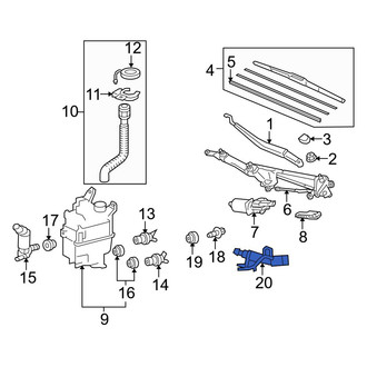 Lexus OE - Front Windshield Washer Nozzle