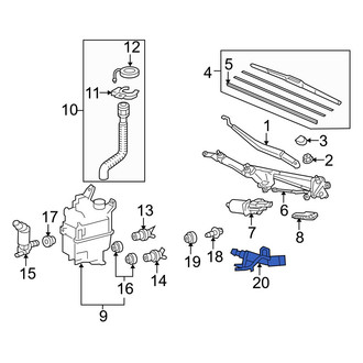 Lexus OE - Front Windshield Washer Nozzle