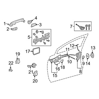 Lexus OE - Front Door - Lock & Hardware