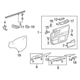 Lexus OE - Front Door - Interior Trim