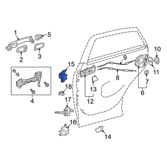 Lexus OE - Front Left Lower Door Hinge