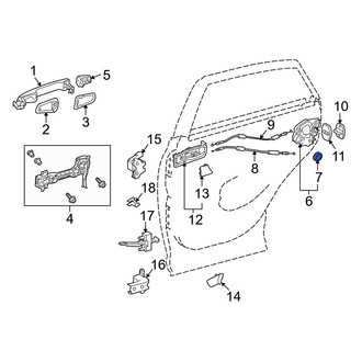 Lexus OE - Door Latch Seal