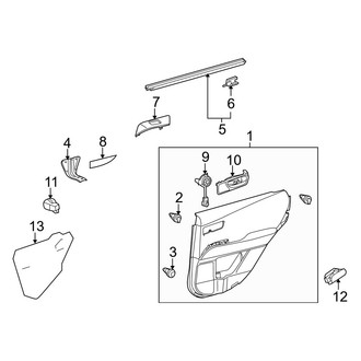 Lexus OE - Rear Door - Interior Trim