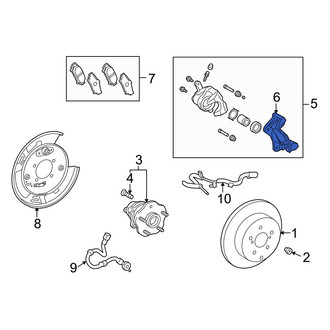 Lexus OE - Front Left Disc Brake Caliper Bracket