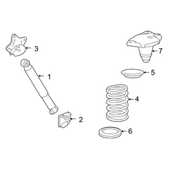 Lexus OE - Rear Suspension - Shocks & Components (FWD)