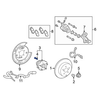 Lexus OE - Rear Wheel Lug Stud