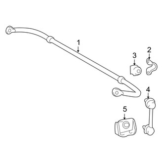 Lexus OE - Rear Suspension - Stabilizer Bar & Components (AWD)