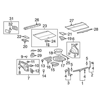Lexus OE - Rear Body & Floor - Interior Trim