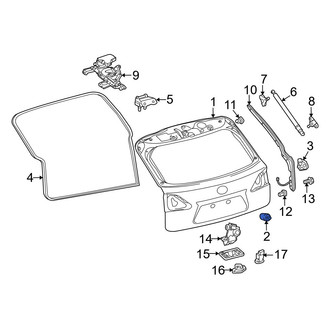 Lexus OE - Liftgate Stop Bumper