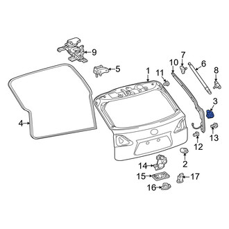 Lexus OE - Rear Liftgate Stop Bumper