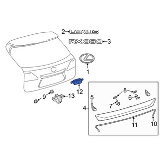 Lexus OE - Rear Liftgate Latch Release Switch