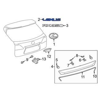 Lexus OE - Rear Hatch Emblem