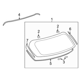 Lexus OE - Lift Gate - Glass