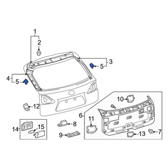 Lexus OE - Liftgate Trim Panel Clip