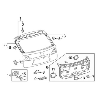 Lexus OE - Lift Gate - Interior Trim
