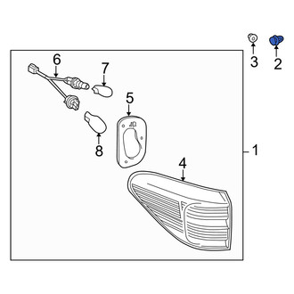 Lexus OE - Tail Light Clip