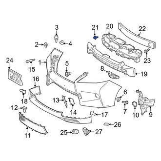 Lexus OE - Radiator Support Air Duct Clip