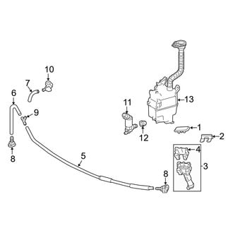 Lexus OE - Front Lamps - Washer Components (Canada Built), (Base / F Sport)