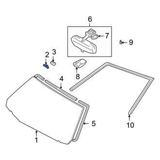 Lexus OE - Front Windshield Stopper