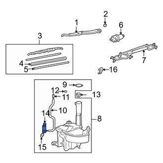 Lexus OE - Windshield Washer Pump