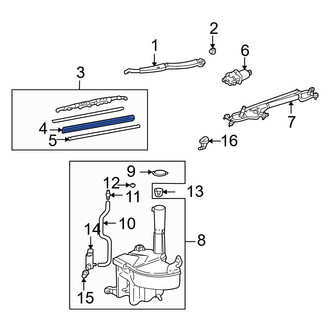 Lexus OE - Right Wiper Blade Refill