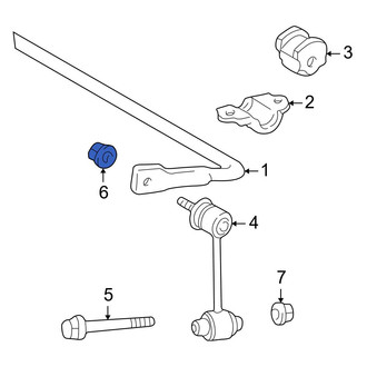 Lexus OE - Front Suspension Stabilizer Bar Link Nut