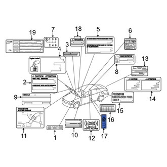 Lexus OE - Air Bag Information Label