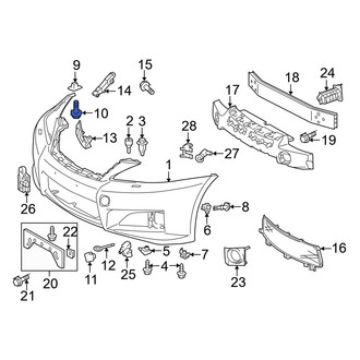 Lexus OE - Bumper Cover Screw