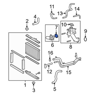 Lexus OE - Engine Coolant Thermostat Housing Gasket