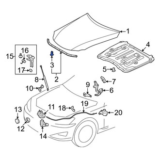 Lexus OE - Hood Seal Clip