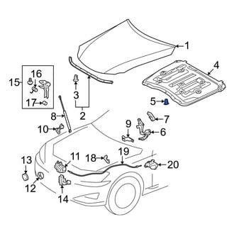 Lexus OE - Hood Insulation Pad Clip