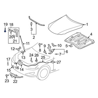 Lexus OE - Hood Latch Bolt