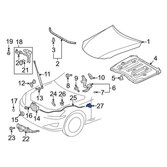 Lexus OE - Front Hood Release Handle