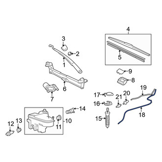 Lexus OE - Front Windshield Washer Hose
