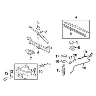 Lexus OE - Front Windshield Washer Hose
