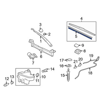 Lexus OE - Front Left Wiper Blade Refill