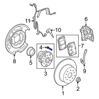 Lexus OE - Rear Wheel Lug Stud