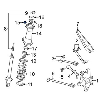 Lexus OE - Suspension Shock Absorber Nut