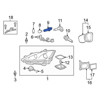 Lexus OE - Rear Side Marker Light Socket