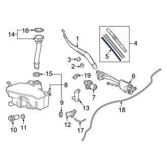 Lexus OE - Front Right Wiper Blade Refill