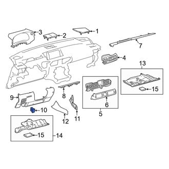 Lexus OE - Instrument Panel Knee Bolster Cap