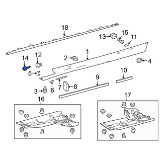Lexus OE - Deck Lid Finish Panel Screw