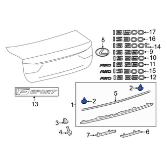 Lexus OE - Door Interior Trim Panel Retainer