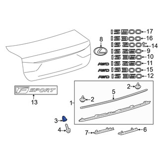 Lexus OE - Deck Lid Finish Panel Grommet