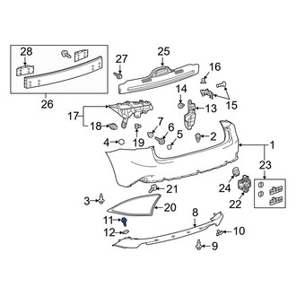 Lexus OE - Grille Screw