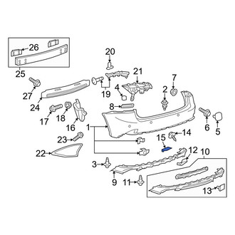 Lexus OE - Bumper Corner Cover Nut