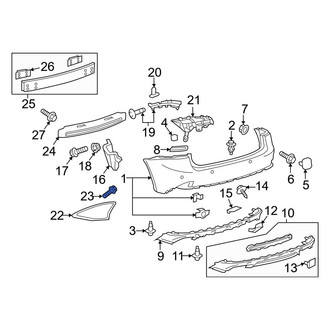 Lexus OE - Bumper Cover Screw