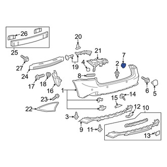 Lexus OE - Upper Bumper Cover Grommet