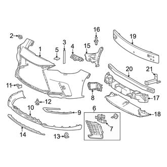 Lexus OE - Front Bumper & Grille - Bumper & Components (Canada Built)